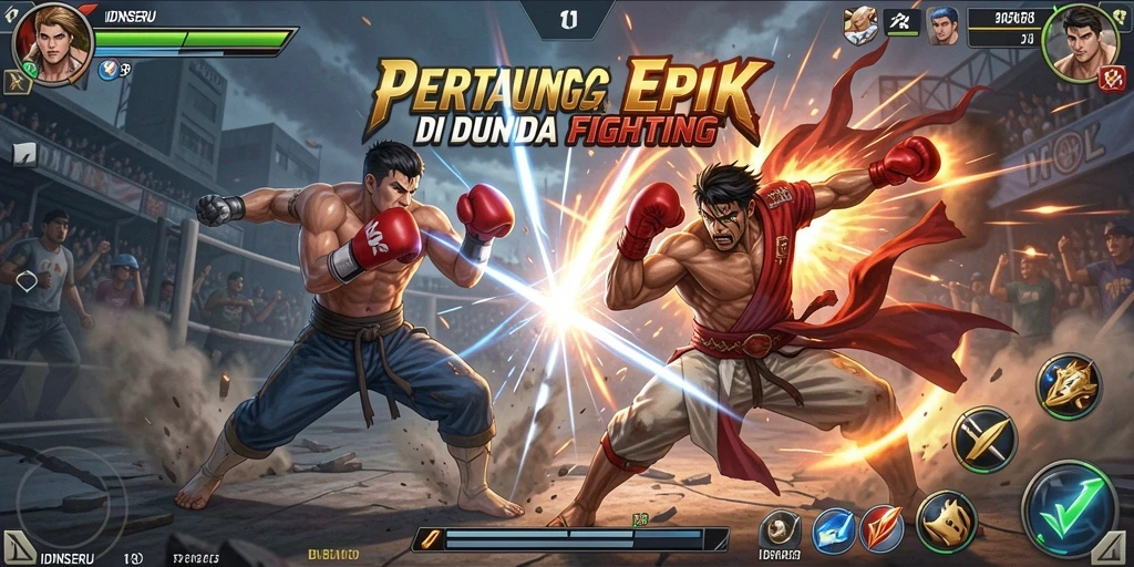 Tangkap momen perjuangan dalam pertarungan seru di IDNSERU.