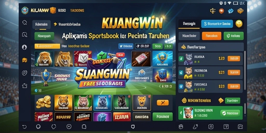 Tampilan gameplay menarik di aplikasi Sportsbook KIJANGWIN.