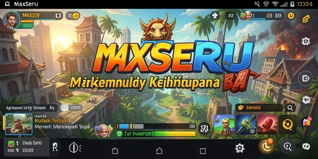 Tampilan aplikasi MAXSERU yang intuitif dan fungsional.