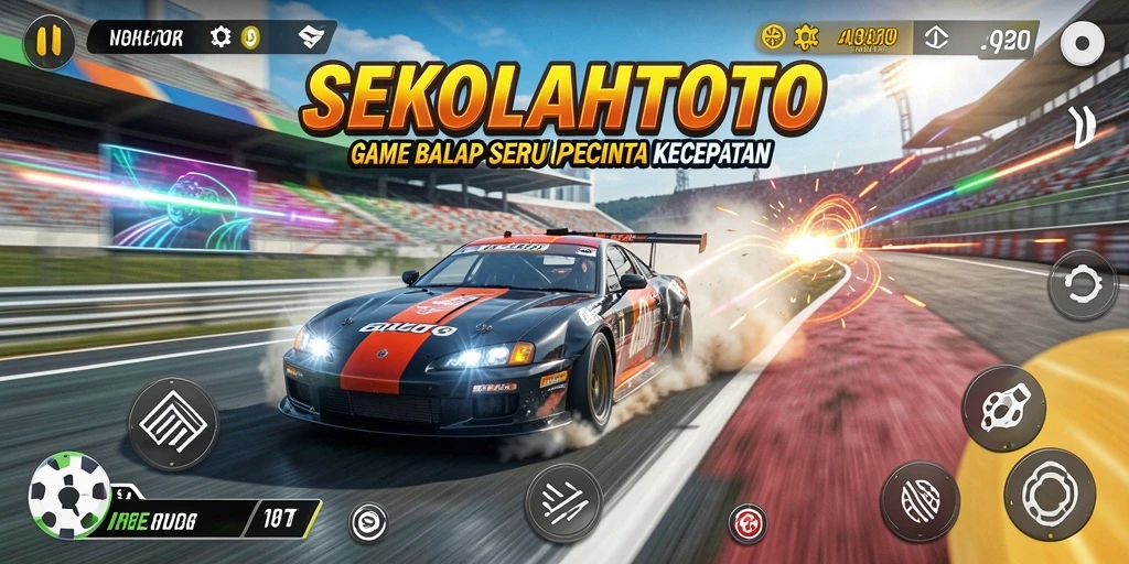 Tampilan gameplay Racing yang seru di SEKOLAHTOTO.
